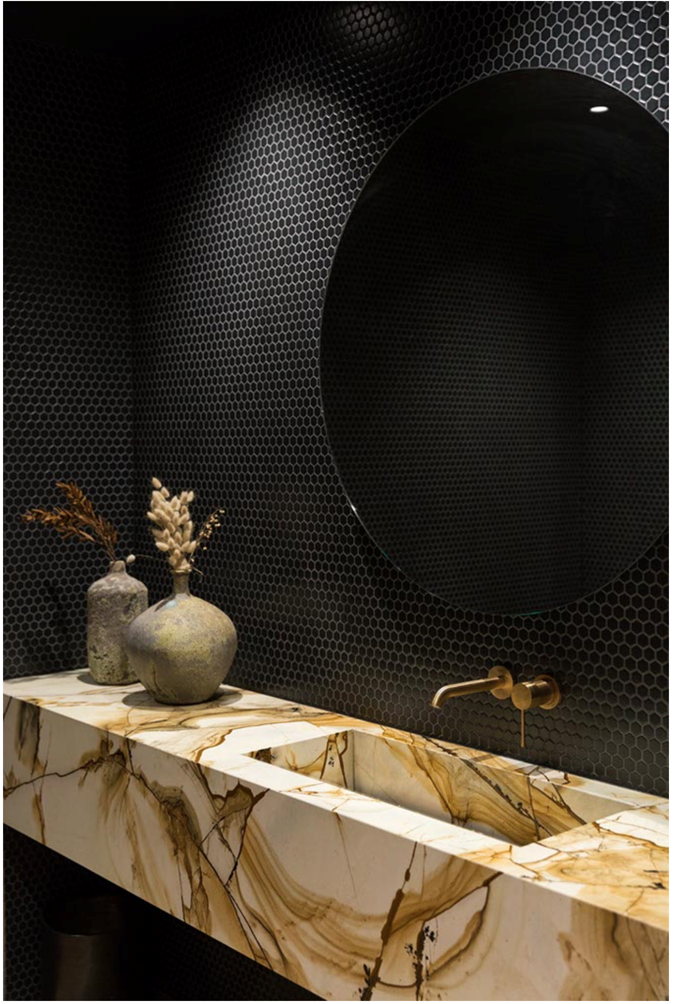 Breccia Romana marble vanity Hepburn Street