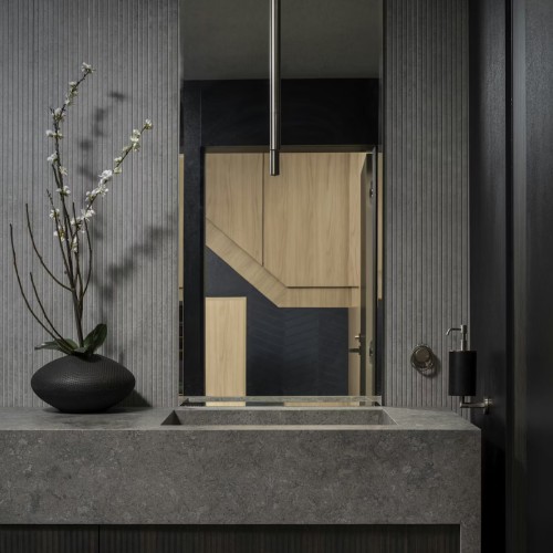 Dekton Kreta bathroom vanity 12mm porcelain 2