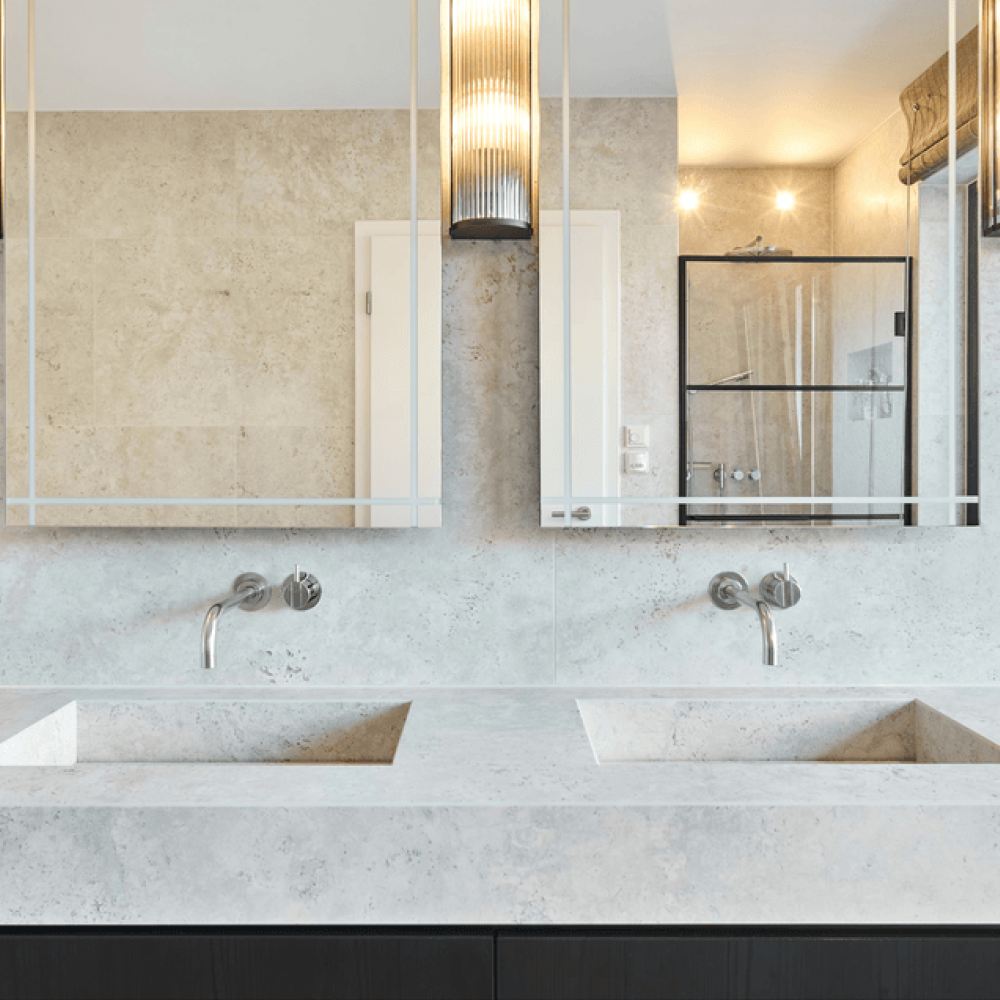 Dekton Nebbia integrated dual bathroom vanity top resized v2