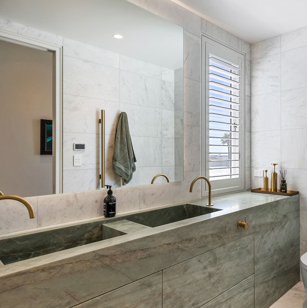 Emerald quartzite integrated bathroom vanity resized 2