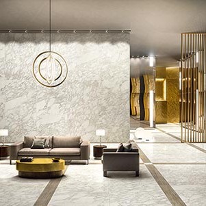 Calacutta Rex porcelain commercial foyer ScaleMaxWidthWzEwMDBd