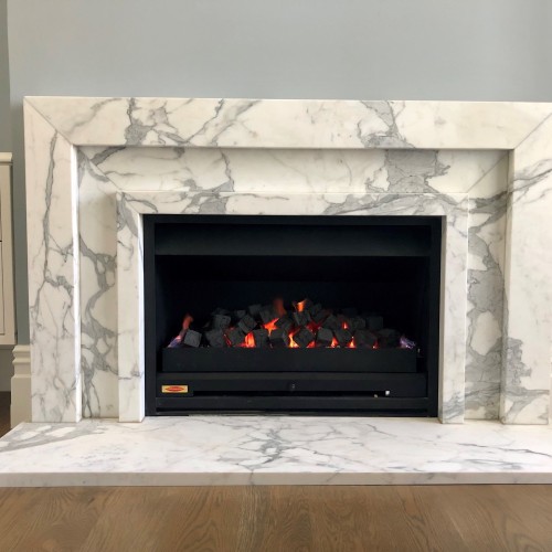Statuario marble Fire surround v3