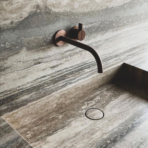 Gepo gris integrated vanity and basin