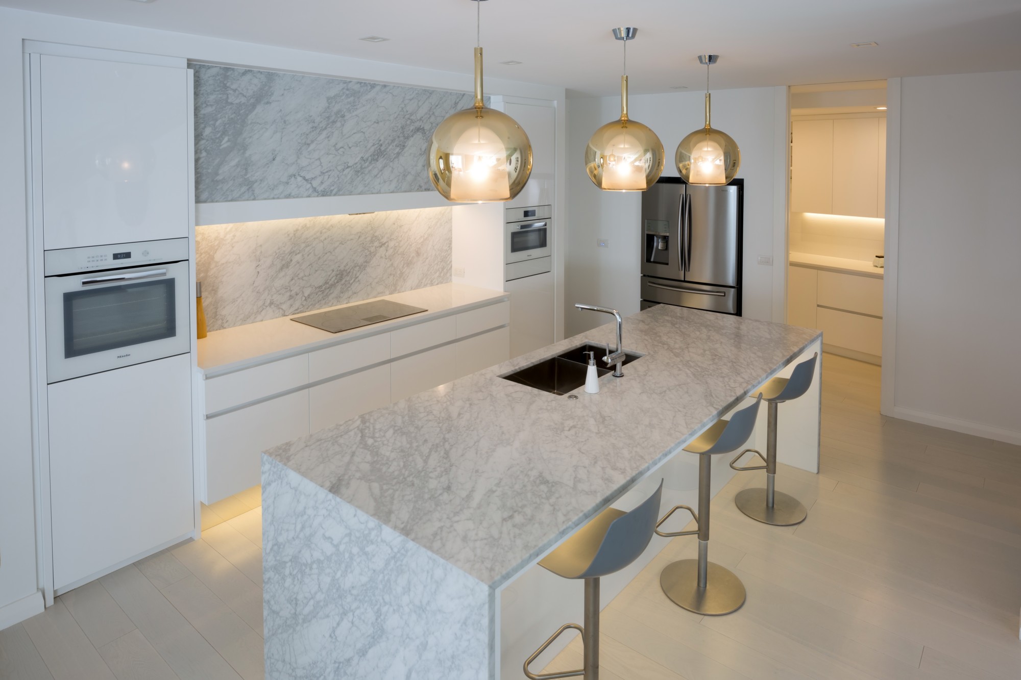 Benchtop splashbacks Carrara Goia