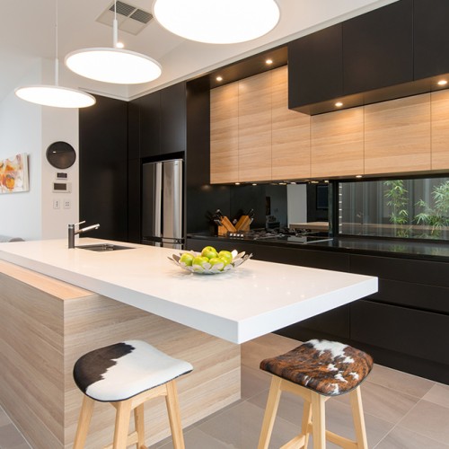 Jag Kitchen White Island bench inset