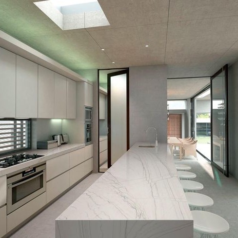 White Macubas Kitchen