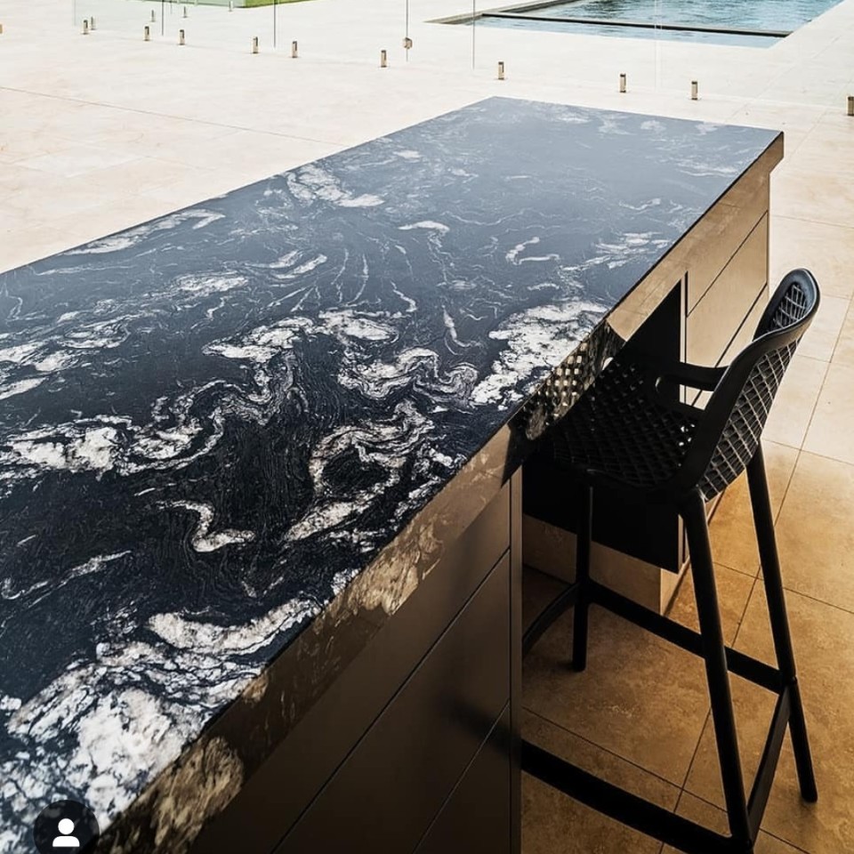 Black forest outdoor table