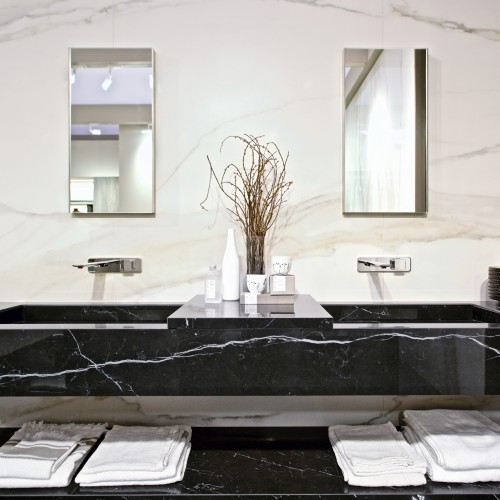 florim nero marrquina and calacutta gold bathroom v3